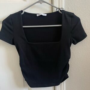Zara square neck top